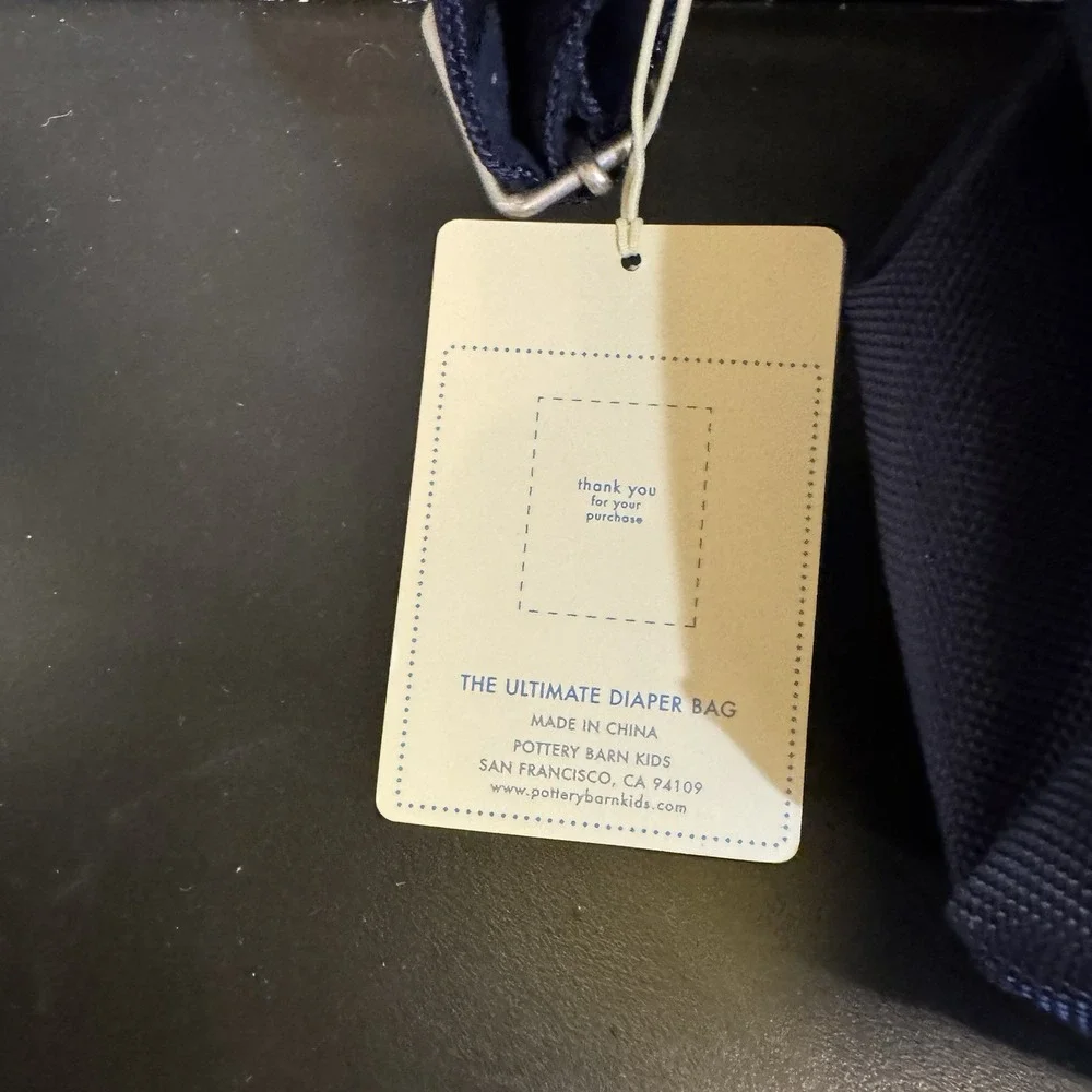 Pottery Barn Kids Navy The Ultimate Diaper‎ Bag 'PARKER' New With Tags